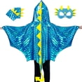 thumbnail image 1 of Conjunto de disfraz de dragón para niños IROLEHOME con máscara y guantes, 1 of 6
