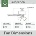 thumbnail image 5 of Hunter 52 inch Outdoor or Indoor Ceiling Fan with LED Lights - Ceiling Fan with Pull Chain, For Bedroom, Living Room, or Patio, Standard Mount, No Remote, 5 Blades - Lawndale 51690, Satin Bronze, 5 of 15