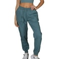 thumbnail image 1 of Doublju Women's Casual Elastic Waist Drawstring Jogger Pants (S-3X), 1 of 4