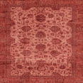 thumbnail image 1 of Ahgly Company Machine Washable Indoor Square Abstract Red Area Rugs, 8' Square, 1 of 7