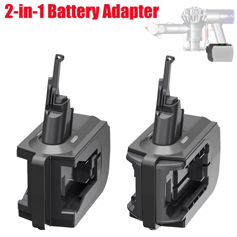 2-in-1 Battery Adapter for Mil*wau*kee 18V Batteries Converted To for Dy*son V7 V8 Series Vacuum Cleaners