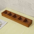 thumbnail image 6 of JingChun Clearance Under $2.00 Wooden Solid Wood Flowerpot Tray Long Wooden Box Rectangular Small Miscellaneous Storage Box, 6 of 6