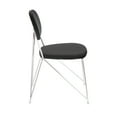 thumbnail image 3 of Gwen Contemporary Chair in Chrome with Black Velvet by LumiSource - Set of 2, 3 of 8