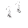 thumbnail image 2 of Delight Jewelry Silvertone Large Mother of the Groom Heart Silvertone Leaf French Earrings, 2 of 5