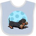 thumbnail image 3 of Inktastic Wiener Dog (Dachshund) with Bone Boys or Girls Baby Bib, 3 of 4