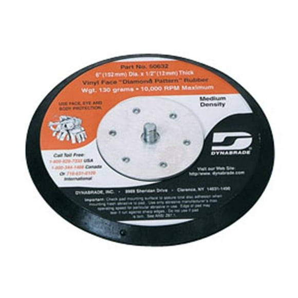 Dynabrade DYN-50632 Disque de 6 Po Sans Vide&44; Face en Vinyle