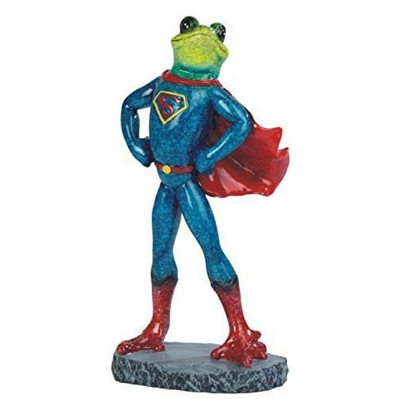 StealStreet Frog in Superman Costume Figurine, 8.25"