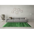 thumbnail image 3 of Ahgly Company Indoor Square Solid Emerald Green Modern Area Rugs, 7' Square, 3 of 4