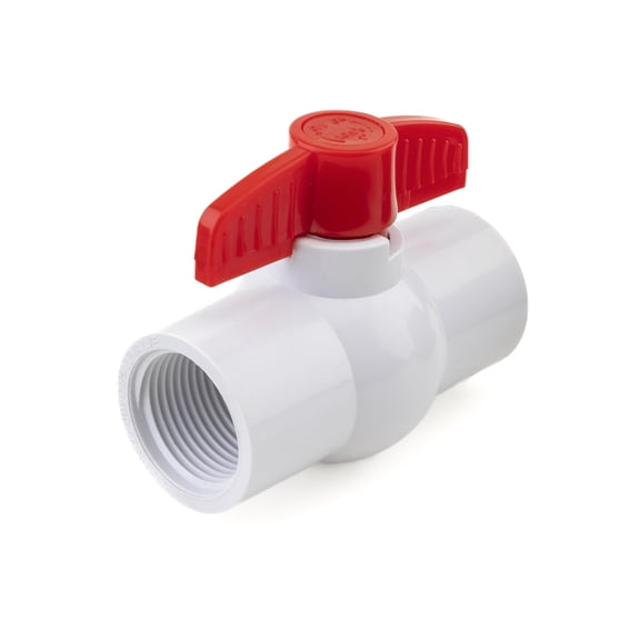 URA WATER - PVC Shut-Off Ball Valve 1" - 150 psi - Schedule 40 - Threaded (12-Pack)