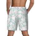 thumbnail image 4 of Balery Rabbit And Star Mens Swim Trunks Swim Shorts for Men Quick Dry Inseam Beach Shorts with Compression Liner Pocket-Large, 4 of 9