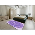 thumbnail image 5 of Ahgly Company Machine Washable Indoor Rectangle Transitional Pale Lilac Purple Area Rugs, 8' x 10', 5 of 7