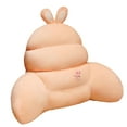 thumbnail image 1 of Cojín de respaldo Cojín de silla con reposabrazos Cojín de cintura para la comodidad de la cama Respaldo de felpa Beige, 1 of 9