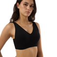 thumbnail image 2 of Seamless V-Neck Bra with Back Closure 9178,Black,One Size, 2 of 7