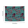 thumbnail image 6 of Picia Snake And Rose Pattern Tapestry-Tapestries for Bedroom Living Room Dorm(29x37"), 6 of 8