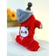 thumbnail image 4 of 1pc Pet Clothes Cat/dog Winter Hoodie Costume Soft & Warm & Cute Vanilla Bear Red, 4 of 5