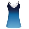 thumbnail image 5 of gbyLJF Petite Summer Tops for Women Turtleneck Tank Top Womens Tank Tops Summer Plus Size Flower Tank Top, 5 of 6