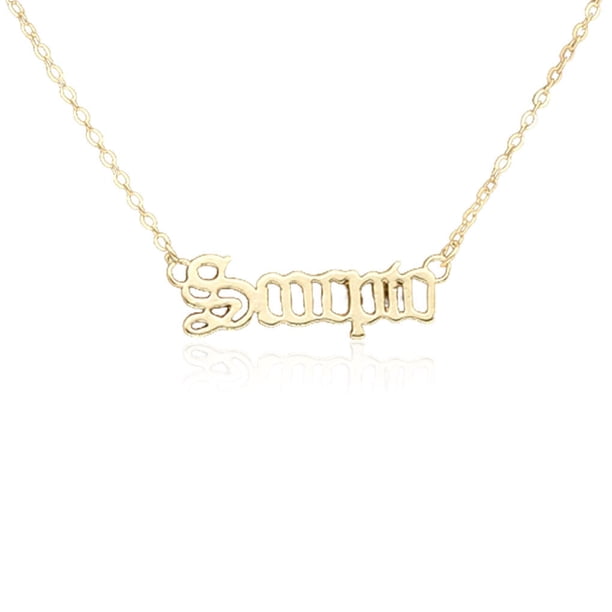 Jumpingount Doce signos del zodiaco encanto constelaciones amistad collar cómodo colgante para amantes Festival regalos Escorpio oro oro escorpio 20Conjunto