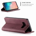 thumbnail image 4 of Galaxy S10 Case, Magnetic Folio Flip Leather Wallet Case Stand with Card Slots Protective Cover For Samsung Galaxy S10 6.1 inch,Red, 4 of 7