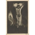 thumbnail image 2 of Lodewijk Schelfhout 17x24 Gold Ornate Framed and Double Matted Museum Art Print Titled - Christ on the Cross (1917), 2 of 4