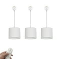 thumbnail image 1 of FSLiving H-Type Track Light Stepless Dimming Remote Controlled 4 Color Temperatures 12W LED Spot Light Cylindrical White Metal Shade Track Lighting for Corridor Home Office(No Track)-3 Pack, 1 of 7