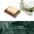 thumbnail image 6 of 2 Pieces Soap Dish Holder - Bathroom Wooden Soap Saver Handcrafted Bar Soap Holder Lightweight Soap Tray Stand Natural Wood Soap Case Self Draining for Shower Kitchen Soap Sponge Accessories, 6 of 7