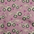 thumbnail image 1 of oneOone Cotton Poplin Pink Fabric Tractor Dress Material Fabric Print Fabric By The Yard 56 Inch Wide, 1 of 6