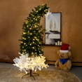 thumbnail image 4 of Zimtown 6ft Christmas Tree,Pre-lit Artificial Christmas Tree Crooked,250 Lights for Holiday Party, Office, Home, 4 of 12