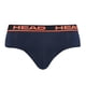 thumbnail image 2 of HEAD Hombres Brief, Paquete de 2 - Bragas, Calzoncillos, Logotipo Cintura, Algodón Stretch Azul/Naranja L (Large), 2 of 3