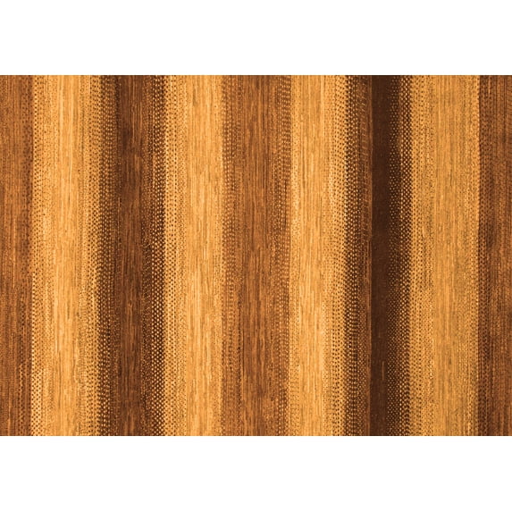 Ahgly Company Indoor Rectangle Abstract Orange Modern Area Rugs, 8' x 12'