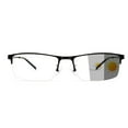 thumbnail image 3 of Bifocal Reading Glasses Men Business Sun Photochromic Lens Metal Half Frame Fashion Transition Readers, 3 of 7