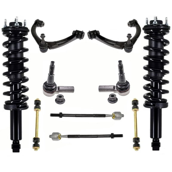 Front Struts Upper Arms Tie Rods & Links For 2015-2021 4 Wheel Drive GMC Canyon