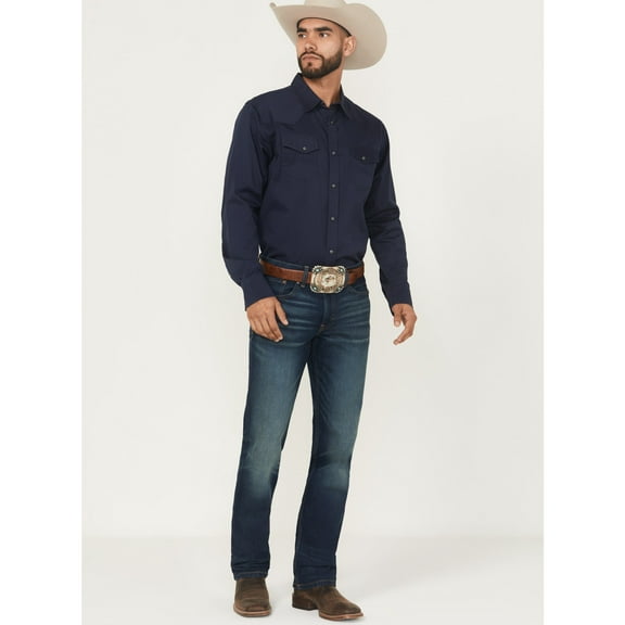 Rank 45 Men's 45&Reg; Ambush Slim Straight Durable Stretch Denim Jeans - RMSP25J03-DKW 36W x 36L  US