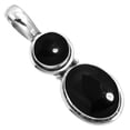 thumbnail image 1 of 925 Silver Pendant For Chain Necklace For Women - Teens Real Black Onyx Stone Silver Pendant July Birthstone Boho Silver Pendant Gift For Mom On New Year 925 Gemstone Silver Jewelry, 1 of 3