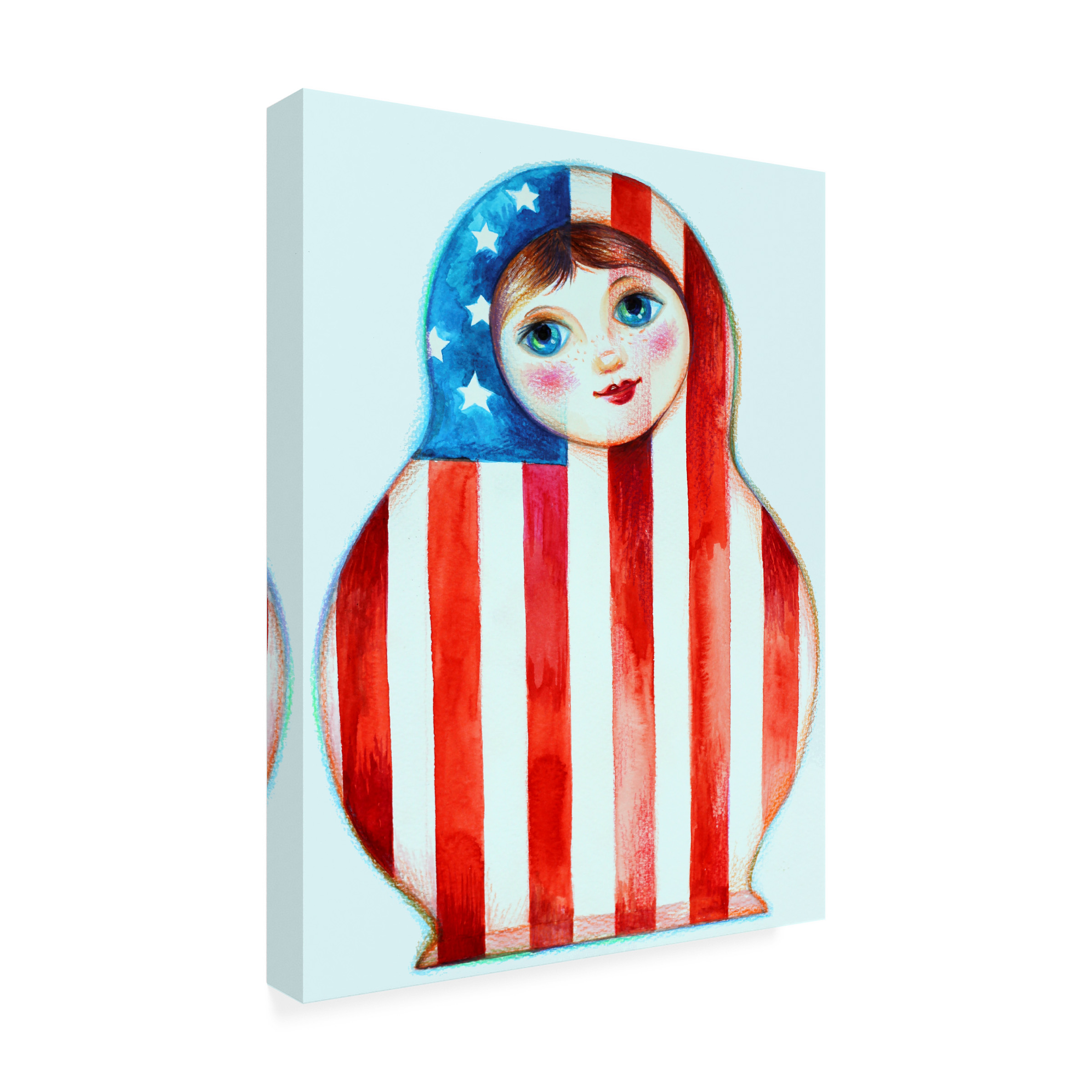 Trademark Fine Art 'Russian Doll' Canvas Art by Oxana Ziaka