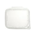 thumbnail image 5 of Tamper Tek 24 oz Rectangle Clear Plastic Container - with Hinged Lid, Tamper-Evident - 6 1/2" x 4 1/2" x 2" - 100 count box, 5 of 10