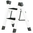 thumbnail image 1 of MAGIC Stepladder 2 Steps Folding Iron Multifunction Ladder White, 1 of 1