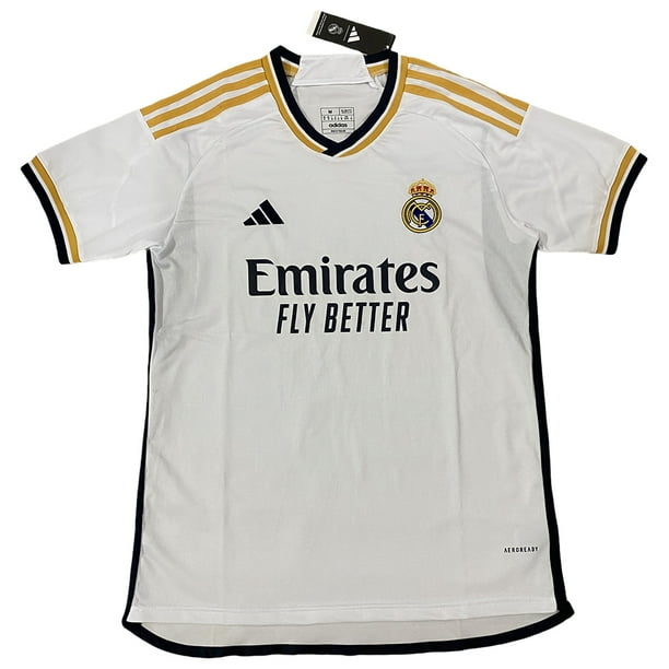 Para Real Madrid 2023-2024 Camiseta de local de fútbol S-2XL Manga corta para hombre