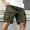 (Casual 66)Army Green, variant on Mens Shorts Fashion Breeches Summer Solid Color Casual Sports Large Pocket Trendy Versatile Straight Leg Short Pants