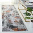 thumbnail image 2 of SAFAVIEH Craft Constantine Abstract Runner Rug, Grey/Orange, 2'3" x 10', 2 of 8