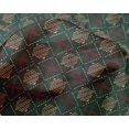 thumbnail image 4 of oneOone Silk Tabby Fabric Leaves & Geometric Block Fabric Prints By Yard 42 Inch Wide, 4 of 4