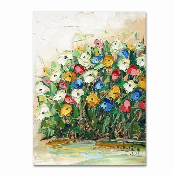 Trademark Fine Art "Spring Flowers in a Vase 10" Canvas Art by Hai Odelia
