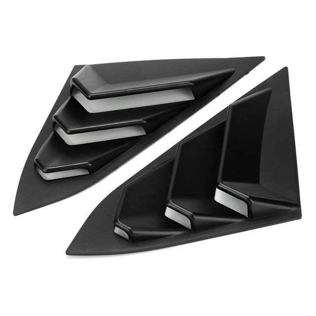 2pcs Rear Window Quarter Side Vent Window Louvers Scoop Cover Fit for 2016-2019