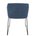 thumbnail image 3 of Lumisource Daniella Contemporary Dining/Accent Chair in Blue - Set of 2, 3 of 7