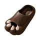 thumbnail image 3 of Pantuflas de patas de gato, pantuflas de verano, secado rápido, cómodas, livianas, impermeables, toboganes de patas de animales, sandalias femeninas , MARRÓN, 40 yardas Salvador Zapatillas de estar por casa, 3 of 10