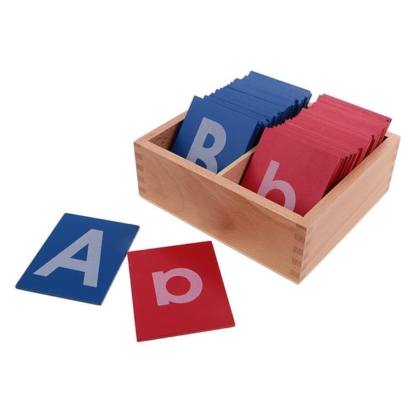 Montessori Cartas de Cajas de Papel de Lija Material de Papel Educación Temprana Educativo ños Bebé Zulema Juguete Montessori