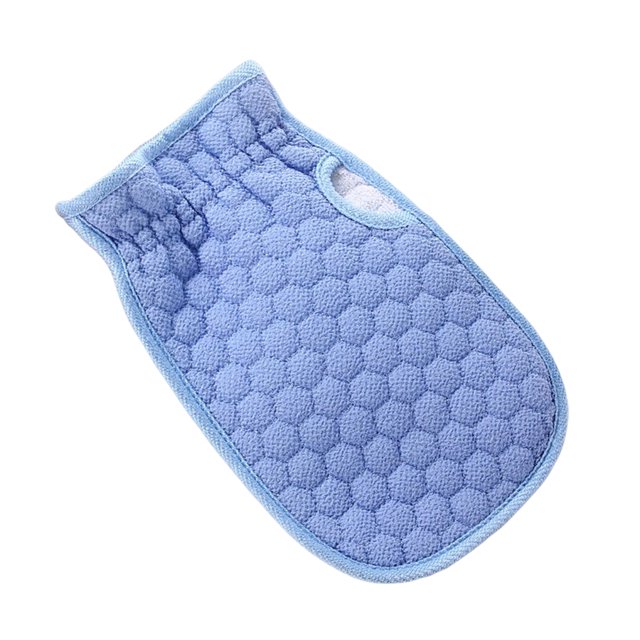 Moyic Guantes de ducha de caras, panal de miel, manopla moderna, piel suavemente exfoliante, toallita de Spa, baño cómodo, Unisex Juegos de accesorios de baño Azul Moyic HA078335-02