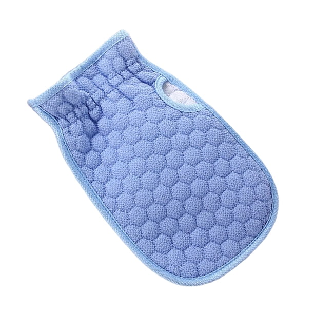 Moyic Guantes de ducha de caras, panal de miel, manopla moderna, piel suavemente exfoliante, toallita de Spa, baño cómodo, Unisex Juegos de accesorios de baño Azul Moyic HA078335-02