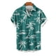 thumbnail image 3 of Mens Camisetas de Verano Casual Cuello Impreso Botón de Manga Corta Moda Cardigan Bolsillo Superior, 3 of 4