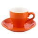 thumbnail image 1 of Taza de café expreso con plato, taza de café expreso, taza de capuchino, 80 ml, naranja., 1 of 5