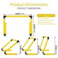 thumbnail image 3 of Adjustable Training Hurdles Speed Agility Hurdle Portable Fitness Equipment for Track Soccer Basketball Practice, 3 of 9